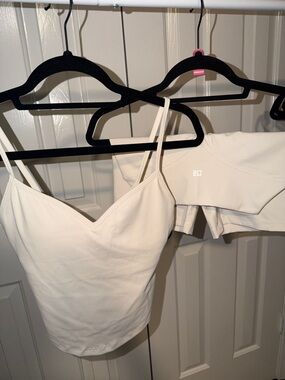 CSB Cream V-Neck Cami Tank Top - Unbranded